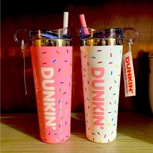 Two Dunkin’ sprinkle cups, new with tags